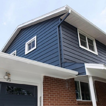 Modern and Crisp Exterior for Brick Home