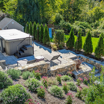 Patio and Spa Landscape Design Natick, MA