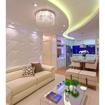 How to make a false ceiling design with lighting