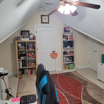 Home Office Refresh with Custom Bookshelf Styling