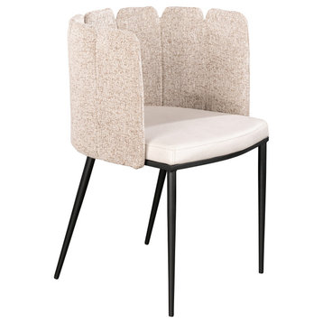 Marbella Dining Chair on Off White, Off White and Black