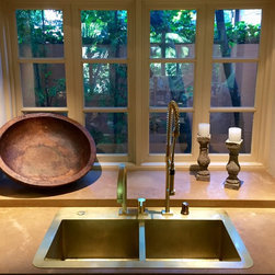 Burnished Brass Sink - Kitchen Sinks