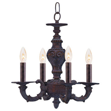 Paris Market 4-Light 14" Mini Chandelier in Venetian Bronze