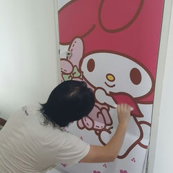 "My Melody" Bomb Shelter Sticker Installation - Prints & Posters
