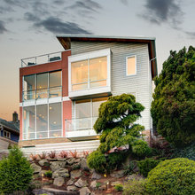 Rocky cove next to sea - garden ideas