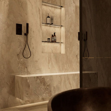 Minimalist Spa-Like Bathroom