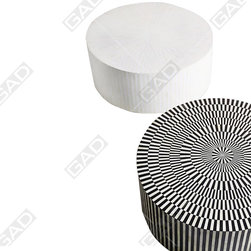 DAY EN NIGHT COFFEE TABLES -BONE INLAY COFFEE TABLE - Furniture