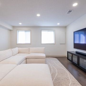 Playful, Modern Basement Designed for Family Living
