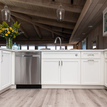 Kitchen Remodel with Beverage Center and Storage Space