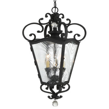 Minka Lavery 9334-661 Brixton Ivy - 3 Light Outdoor Chain Hung in Coal