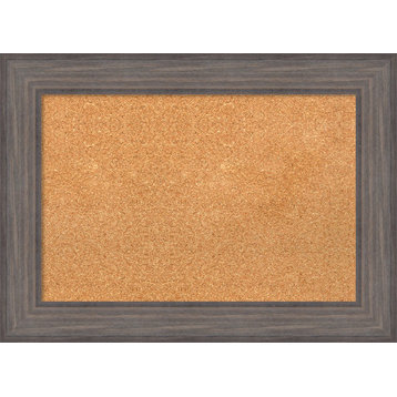 Framed Cork Board, Country BarnWood Wood, 29x21