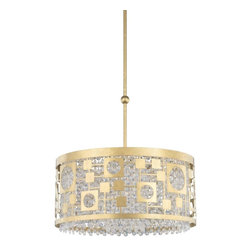Schonbek Shadow Dance Retro Pendant in Heirloom Gold - Pendant Lighting