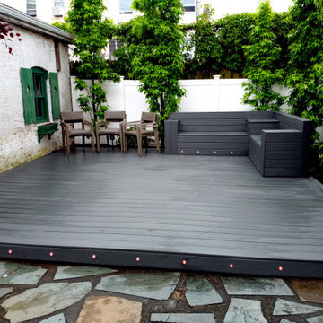 Floating Deck with Custom Bench