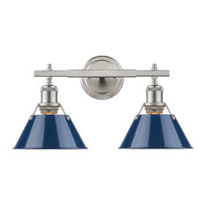 Orwell 2 Light Bath Vanity in Pewter (3306-BA2 PW-NVY)