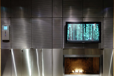 Trendy home theater photo in Other
