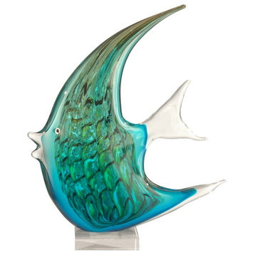 Dale Tiffany Art Glass Angel Fish Figurine