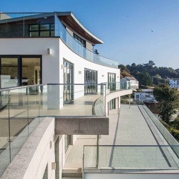 Aluminum Base Shoe Glass Railing