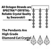 Swarovski Crystal Trimmed Crystal Chandelier With Pink Crystal
