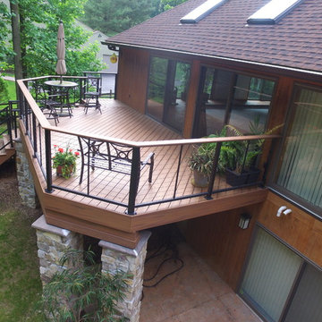 Composite Deck/Cable Rail/Stonework