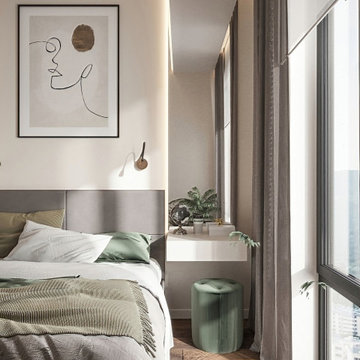3-bedroom Apartment 75 sq.m with single Study Room