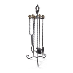 Mrs. Powers Fireplace Tool Set | MacKenzie-Childs - Fireplace Tools