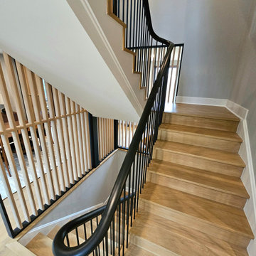Project #115 | Staircase with Continuous Rail System Without Newels
