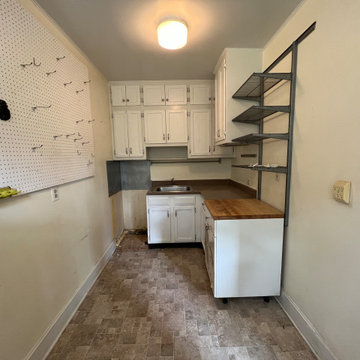 Compact White Kitchen Remodel in Arlington, VA