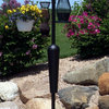 Squirrel Stopper Deluxe Bird Feeder Pole Set With Baffle, Squirrel Proof, Black