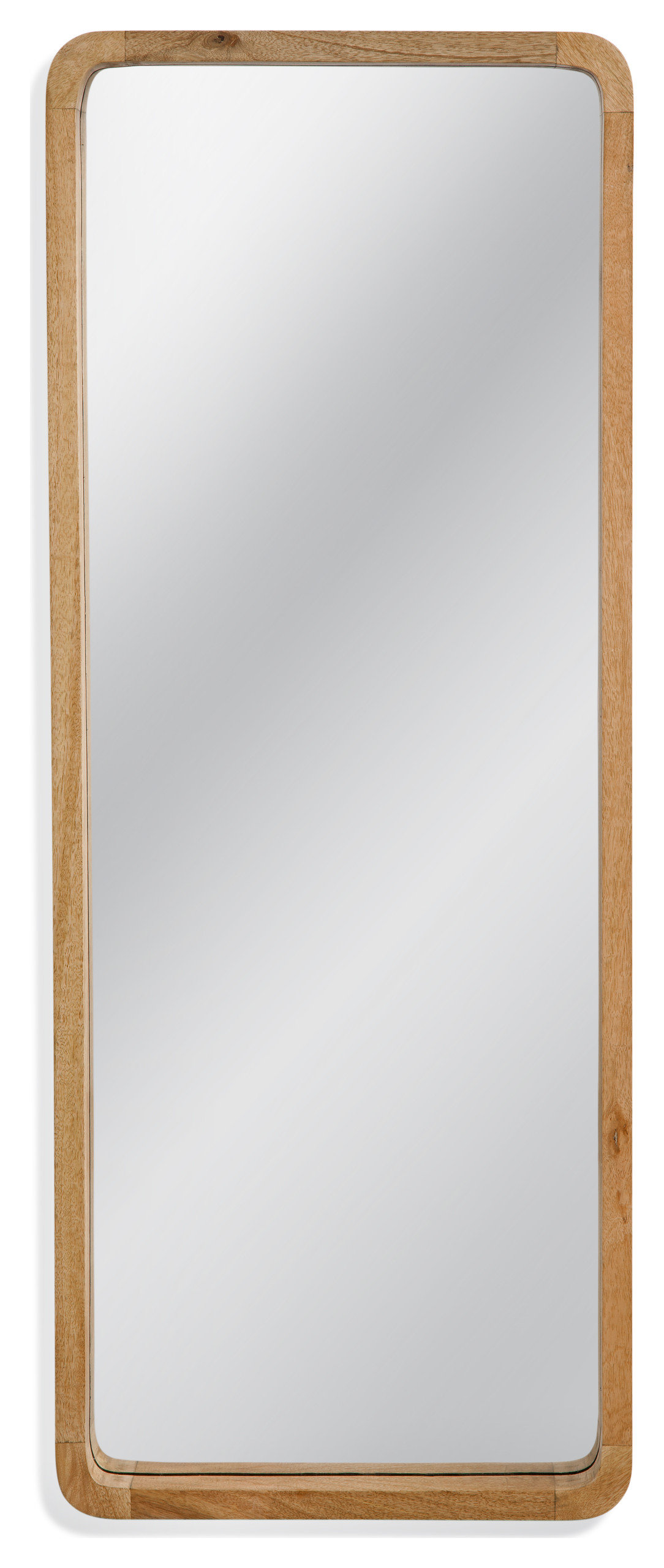 Bethanty Natural Wood Vertical Wall Mirror, W 1 x D 46 x H 46