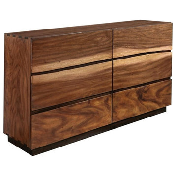 Coaster Winslow 6-drawer Wood Dresser Smokey Walnut and Brown