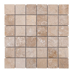 Karina Wavy Travertine Mosaic - Mosaic Tile