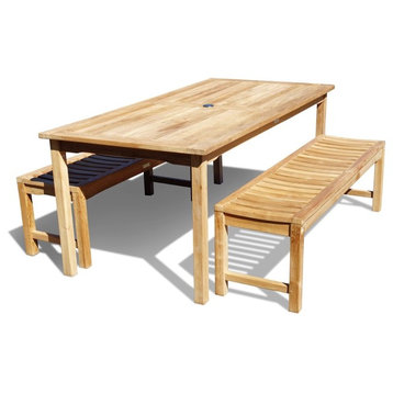 Windsor's Grade A Teak, 59" Table, 2 Benches