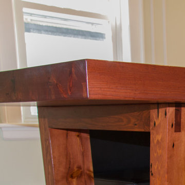 Old Crow Whiskey Distillery Reclaimed Heart Pine Dining Table