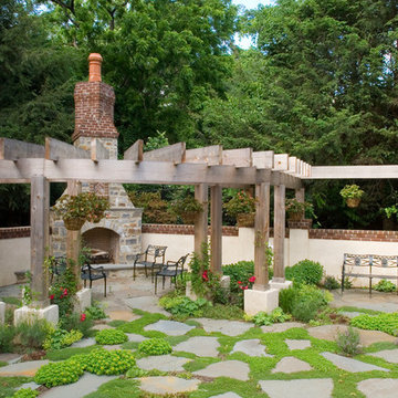Outdoor Fireplace, Pergola