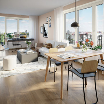 3D Kitchen Rendering – Interior Visualization