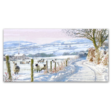 The Macneil Studio 'Snowy Landscape' Canvas Art, 47"x24"