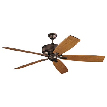 70" Monarch Fan, Oil Brushed Bronze/Cherry and Walnut Blades
