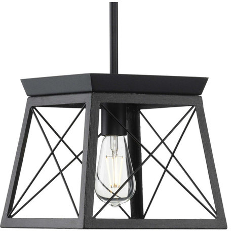 Progress Lighting P500041 Briarwood 1 Light 10"W Pendant - Textured Black