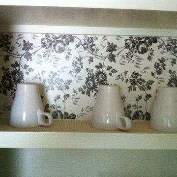 Painstakinly Painted Pantry (and kitchen).