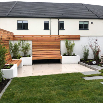 sunken corner patio