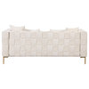 80.5" Upholstered Sofa with 4 Pillows Modern Sofa