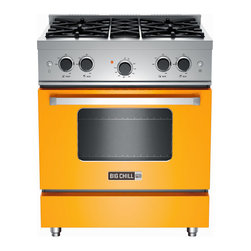 Big Chill Pro Range in Sunflower Yellow - Gas Ranges And Electric Ranges