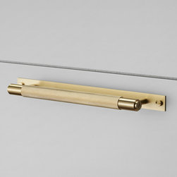 Pull Bar Handle with plate - Cabinet And Drawer Handle Pulls