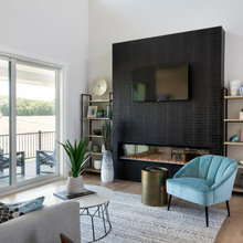Outdoor tv wall
