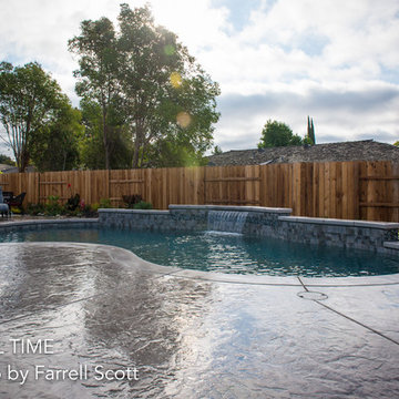 Classic Pool with Sheer Decent Water Feature
