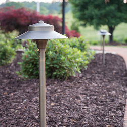 Canton, GA House Project #2 Brass LED Path Lighting Fixture - Path Lights
