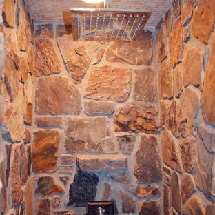 Rustikale Badezimmer mit Steinplatten Ideen, Design & Bilder - Juni