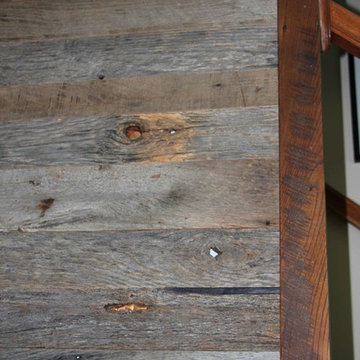 Barnwood Shiplap Wall With Custom Trim