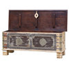 Stony Distressed Reclaimed Wood Accent Storage Coffee Table Trunk