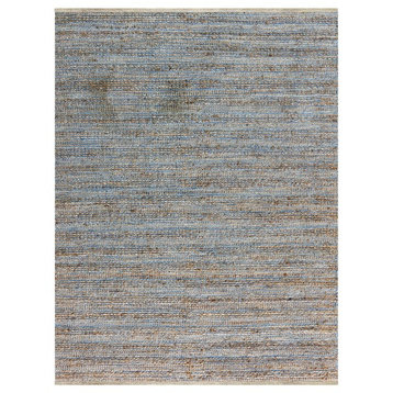 Amer Naturals Blue Flat-Weave Rectangular Area Rug 5'x8' NAT10508